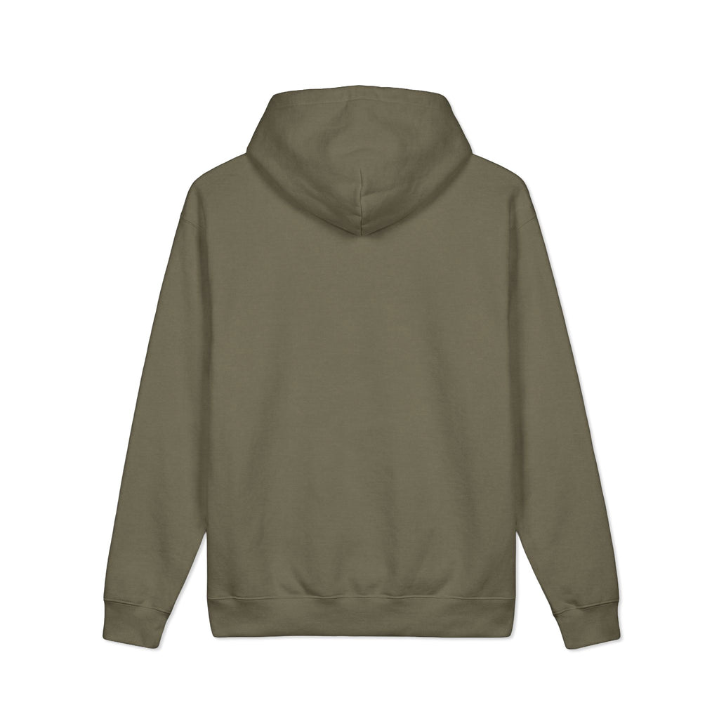 Black Cat Illustration Hoodie | Brown Pullover Sweatshirt